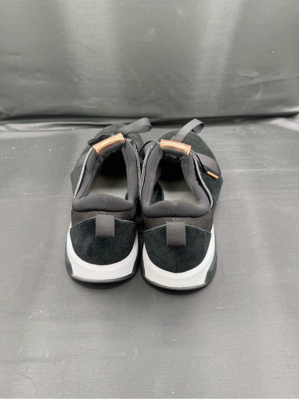 Ted Baker Black Suede Rose Gold Bow Cepap Sneaker Coquette Whimsigoth Sz 8.5 - Picture 6 of 12